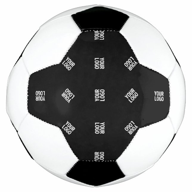 Einzigartiges Muster für moderne Logos | Schwarz Fußball (Vorderseite)