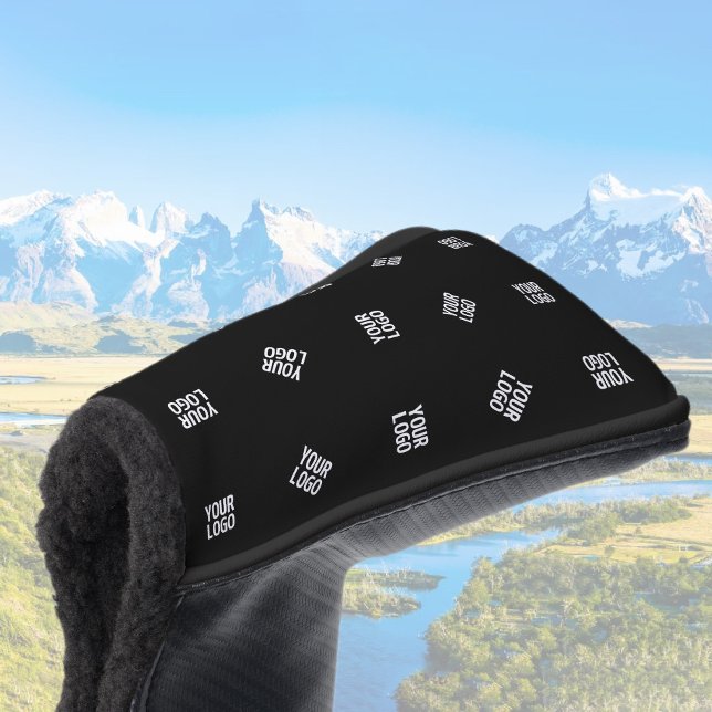 Einzigartiges Muster für moderne Logos | Schwarz Golf Headcover (Von Creator hochgeladen)