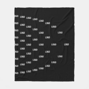 Einzigartiges Muster mit Logo/hochgeladenem Bild Fleecedecke