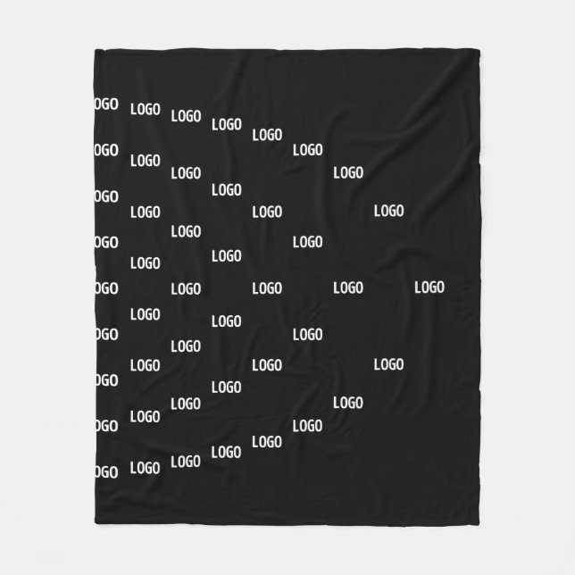 Einzigartiges Muster mit Logo/hochgeladenem Bild Fleecedecke (Vorderseite)