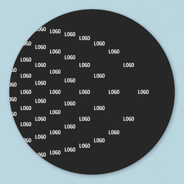 Einzigartiges Muster mit Logo/hochgeladenem Bild Runder Aufkleber (Von Creator hochgeladen)