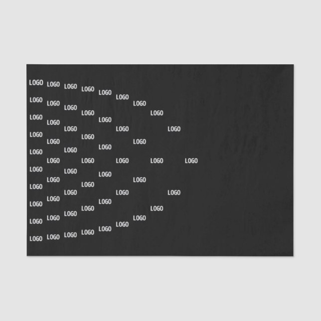 Einzigartiges Muster mit Logo/hochgeladenem Bild Seidenpapier (Vorderseite)