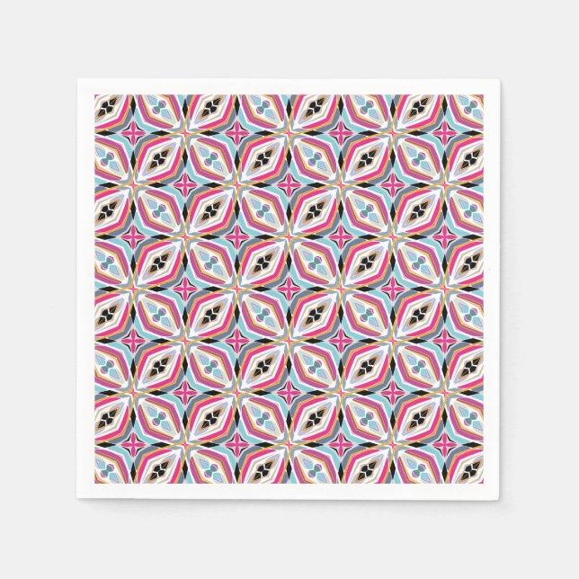 Einzigartiges Musterdesign Serviette (Vorderseite)