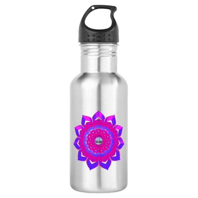 Einzigartiges mystisches Design Edelstahlflasche (Vorderseite)