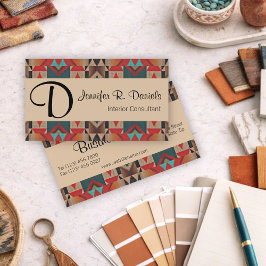 Einzigartiges Native Amerikanische Ureinwohner Tri Visitenkarte