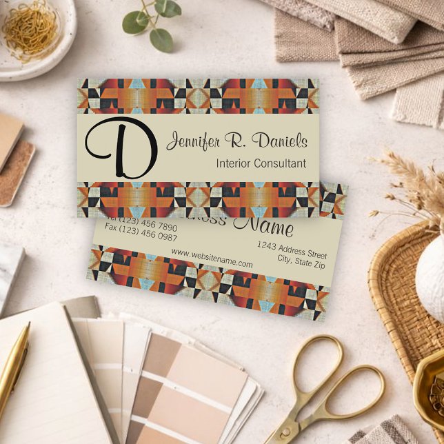 Einzigartiges Native Amerikanische Ureinwohner Tri Visitenkarte (Von Creator hochgeladen)