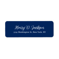 Einzigartiges Navy Blau Klassische Handschrift Sch