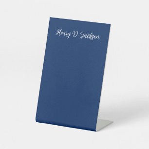 Einzigartiges Navy Blau Klassische Handschrift Sch Sockelschild