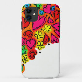 Einzigartiges Niedliches Herzmuster iPhone 11 Hülle