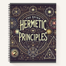 Einzigartiges Notebook mit Hermetic Principles Pri Notizbuch