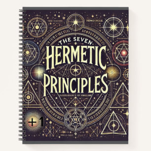 Einzigartiges Notebook mit Hermetic Principles Pri Notizbuch
