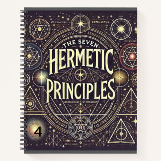 Einzigartiges Notebook mit Hermetic Principles Pri Notizbuch