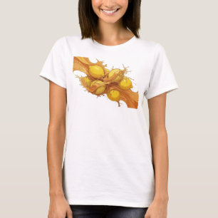 Einzigartiges Oranges Abstraktes Zitronen Grafik T T-Shirt