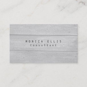 Einzigartiges Original Graues Holz Beruflich Visitenkarte