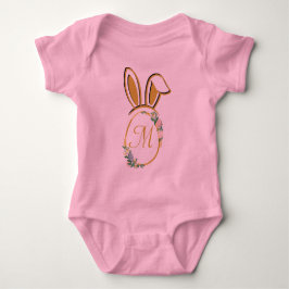 Einzigartiges Ostersonnenmonogramm Baby Strampler