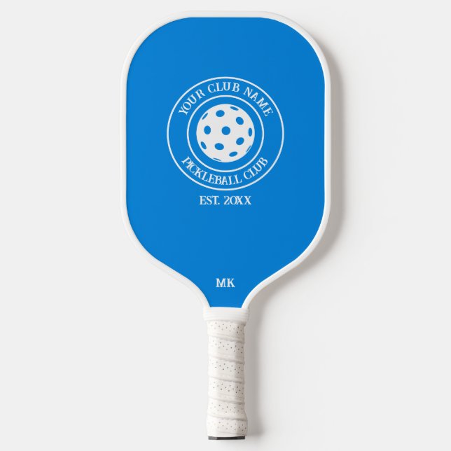 Einzigartiges Paddel mit Ihrem Clubnamen und Jahr  Pickleball Schläger (Vorderseite)