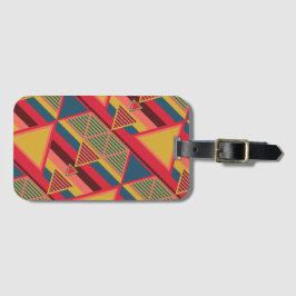 Einzigartiges Pan African Colorful Triangle Patter Gepäckanhänger