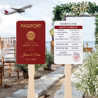 Einzigartiges Passport-Programm für Rote Hochzeit  Fächer