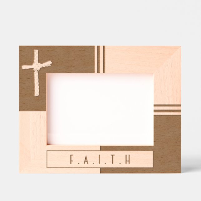 Einzigartiges Personalisiertes Christliches Palm C Geätzte Rahmen (Vorderseite)