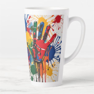 Einzigartiges personalisiertes Kunstwerk Ihres Kin Milchtasse