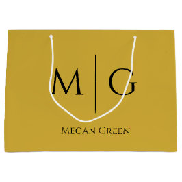 Einzigartiges personalisiertes Monogramm großes Ge Große Geschenktüte