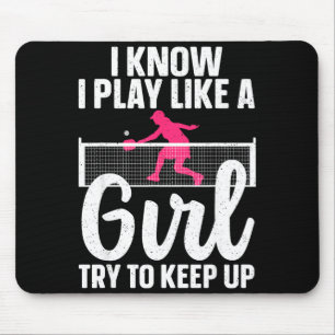 Einzigartiges Pickleball-Design für Frauen Mädchen Mousepad