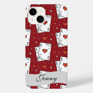 Einzigartiges Poker-Thema Case-Mate iPhone 14 Hülle