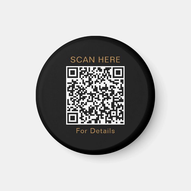 Einzigartiges QR-Code-Design-Circle-Magnet Magnet (Vorne)
