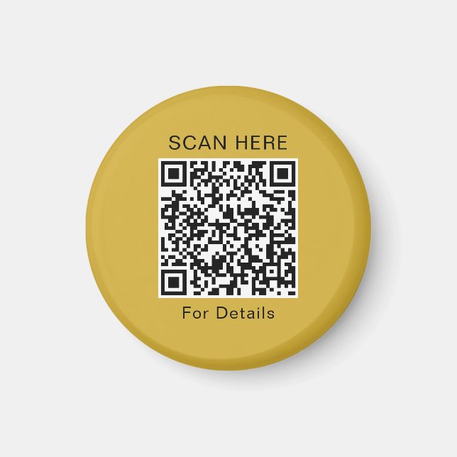 Einzigartiges QR-Code-Design Kreis-Magnet Magnet (Vorne)