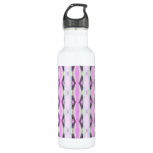 Einzigartiges rosa Muster Trinkflasche