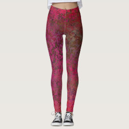 Einzigartiges Rot Leggings