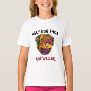 Einzigartiges Rottweiler hässlicher Hund Gesicht T T-Shirt