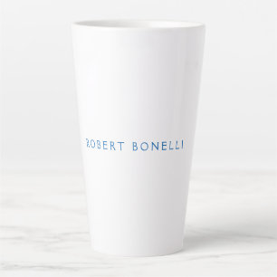 Einzigartiges Schlichtes Weiß Minimalistisch Moder Milchtasse