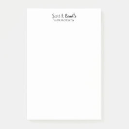 Einzigartiges Schlichtes Weißes Special Post-it Klebezettel