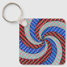 Einzigartiges Schlüsselanhänger-Spiraldesign 