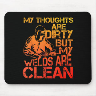 Einzigartiges Schweißdesign für Männer Frauen Schw Mousepad