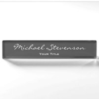 Einzigartiges Script Gray Trendy Elegant Desk Namp