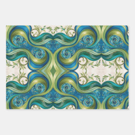 Einzigartiges Set für das Wrapping von Papierblätt Geschenkpapier Set