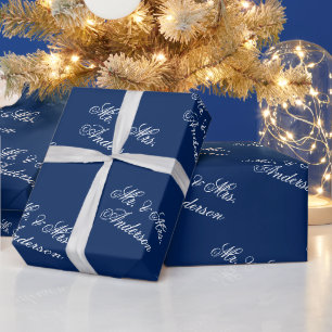 Einzigartiges stilvolles benutzerdefiniertes Textm Geschenkpapier
