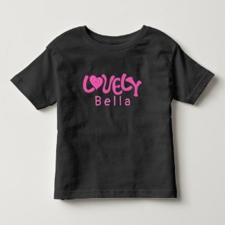 Einzigartiges süß rosa Girly Herz Kleinkind T-shirt