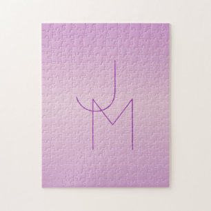 Einzigartiges überlappendes Monogramm Sanftes La
