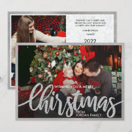 Einzigartiges Vier-Foto-Grid 4 Foto Collage Holida Einladung