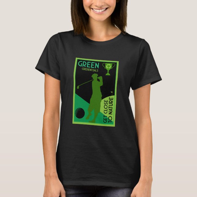 Einzigartiges Vintages Golfgeschenk T-Shirt (Vorderseite)