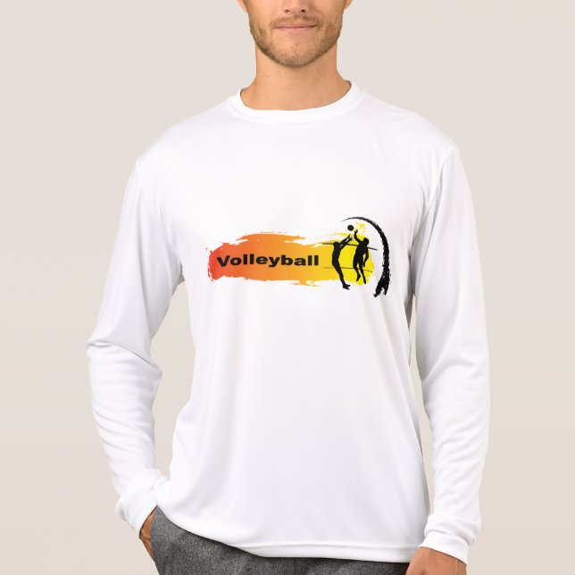Einzigartiges Volleyball-Emblem T-Shirt (Vorderseite)