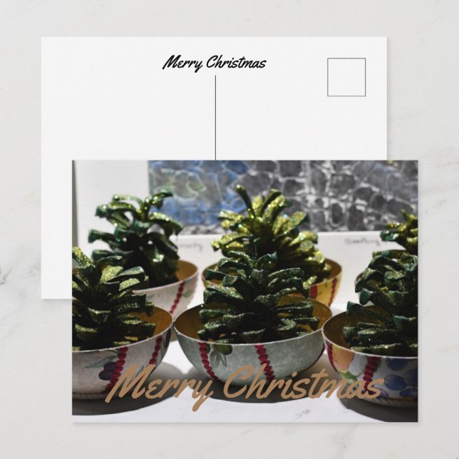 Einzigartiges Weihnachtsfest Postkarte (Vorne/Hinten)