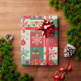 Einzigartiges Weihnachtswackelpapier Geschenkpapier