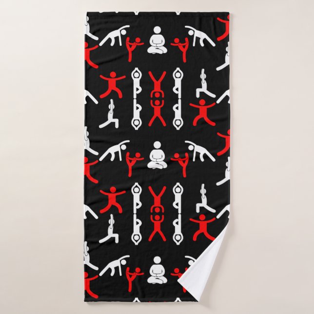 Einzigartiges Yoga-Geschenk Badehandtuch (Badehandtuch)