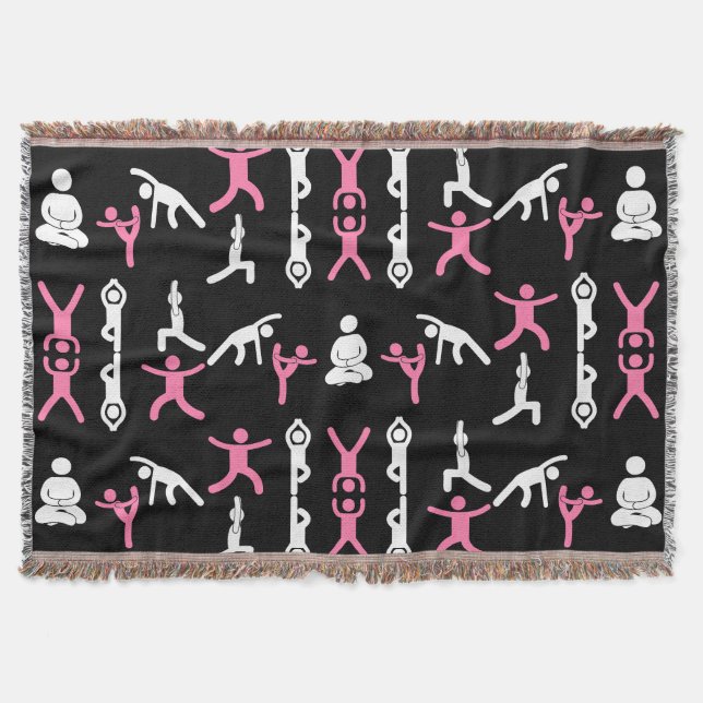 Einzigartiges Yoga-Geschenk Decke (Vorderseite)