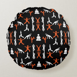 Einzigartiges Yoga-Geschenk Rundes Kissen