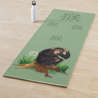 Einzigartiges Yoga Mat Design - Affe Yogamatte